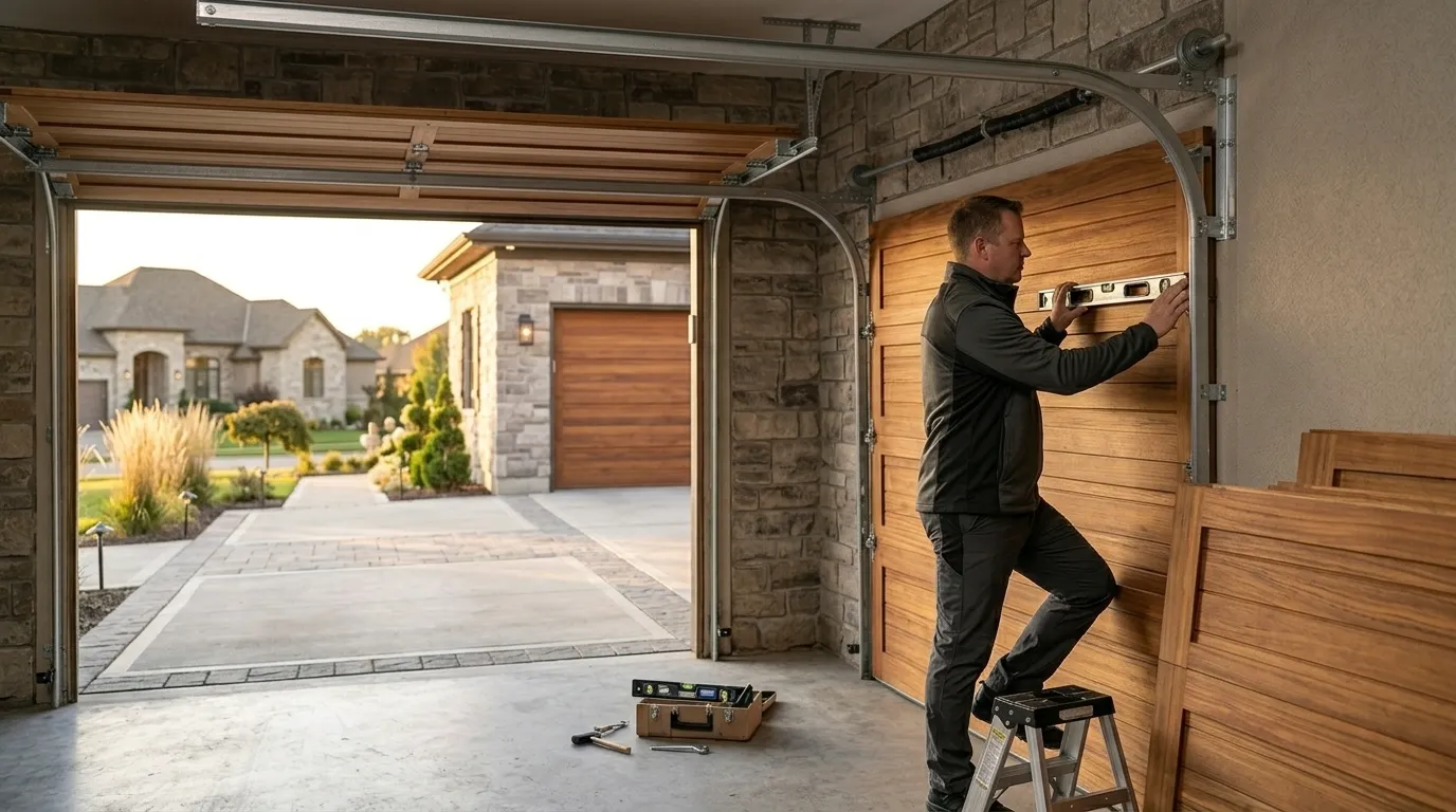 Garland garage door