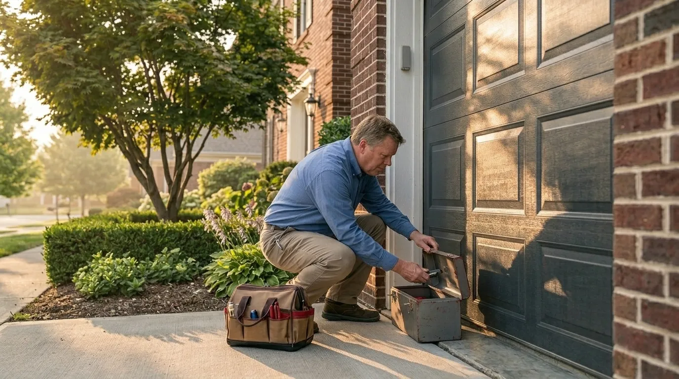 Garland garage door